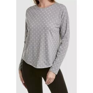 TEREZ Lightweight Gray Long Sleeve Top Size M NWT
